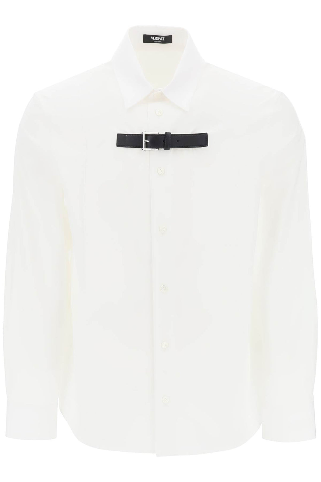 Leather Strap Shirt - Versace - Men