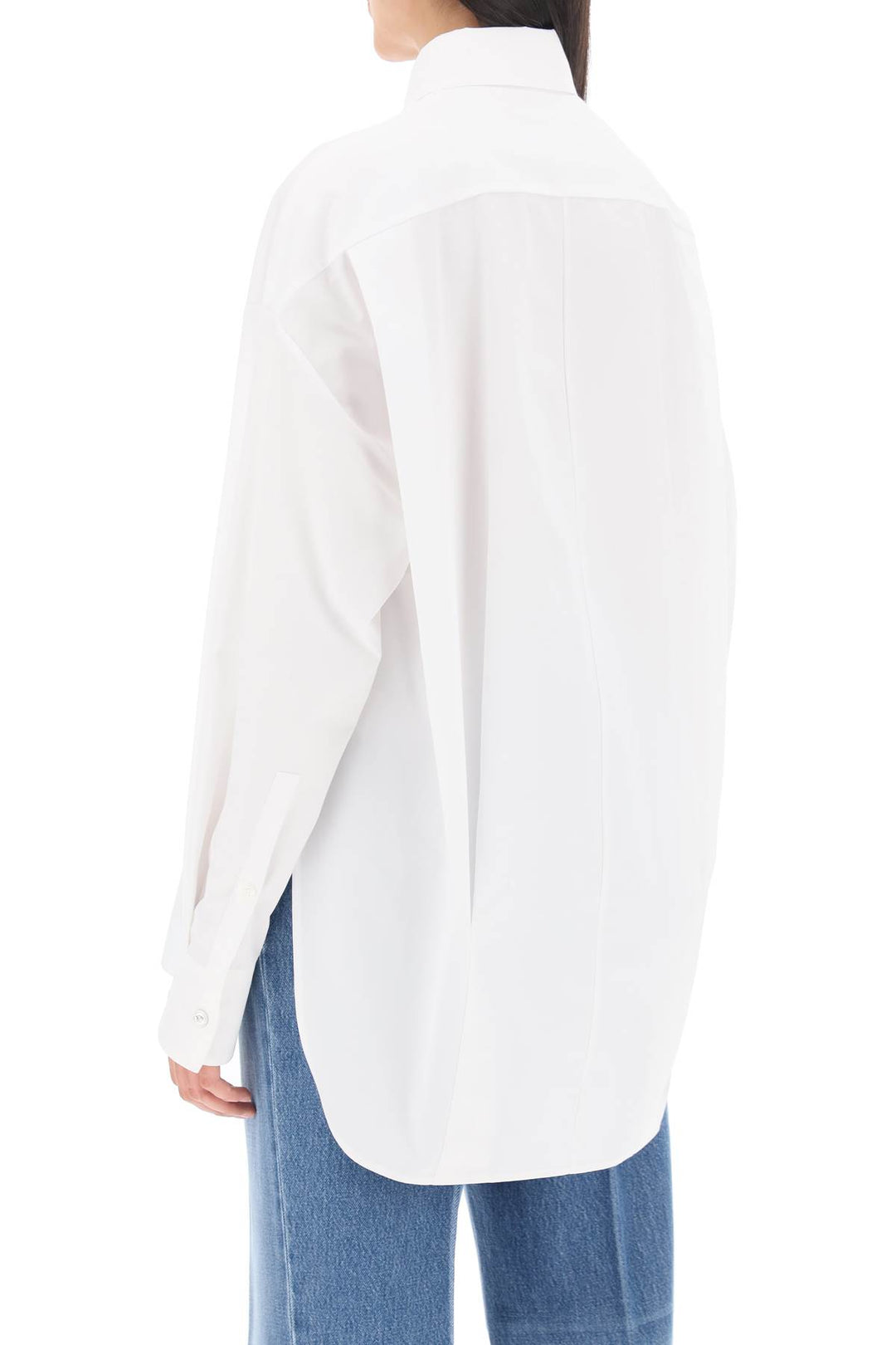 Oversized Poplin Shirt - Versace - Women