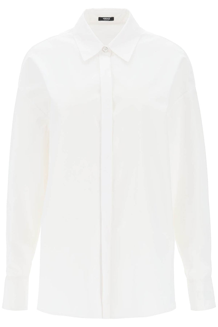 Oversized Poplin Shirt - Versace - Women