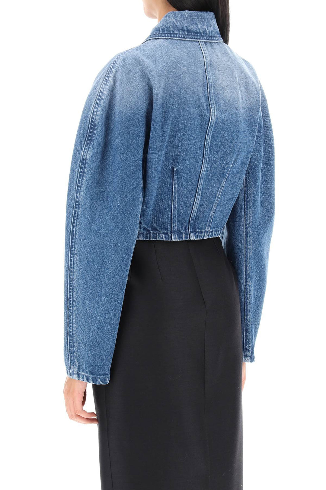 Cropped Denim Jacket - Versace - Women