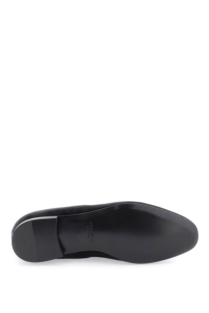 Velvet Medusa Loafers - Versace - Men