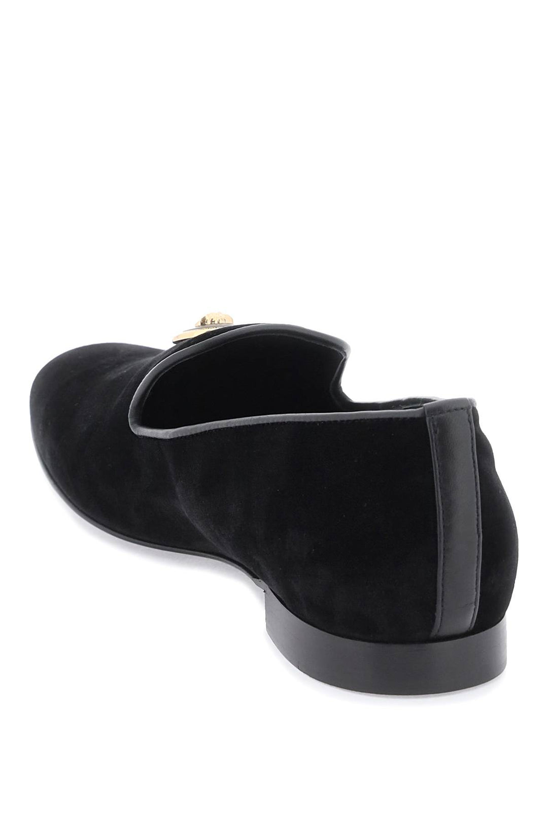 Velvet Medusa Loafers - Versace - Men