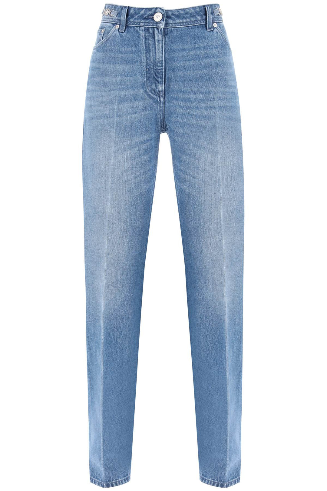 Boyfriend Jeans With Tailored Crease - Versace - Women