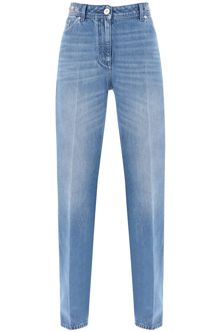 Boyfriend Jeans With Tailored Crease - Versace - Women