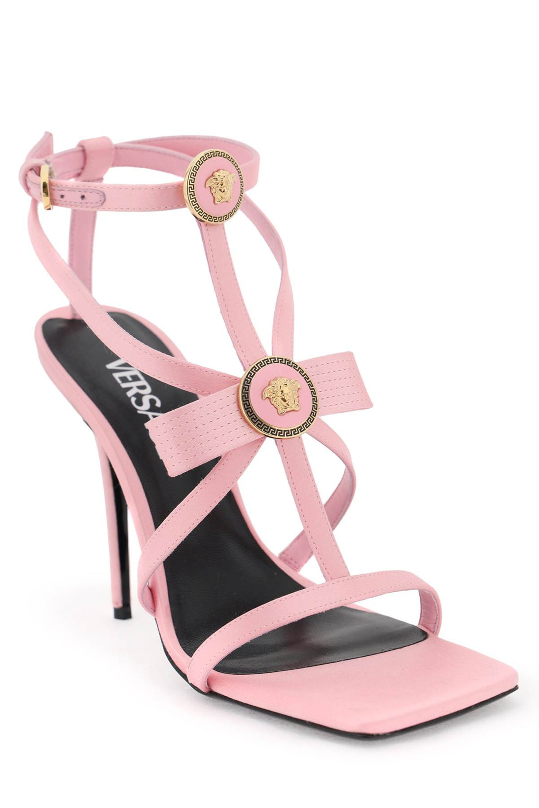 Sandals With Gianni Ribbon Bows - Versace - Women