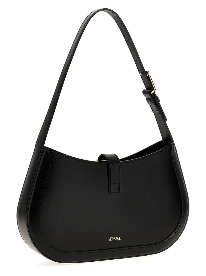 Greca Goddess Shoulder Bags Black