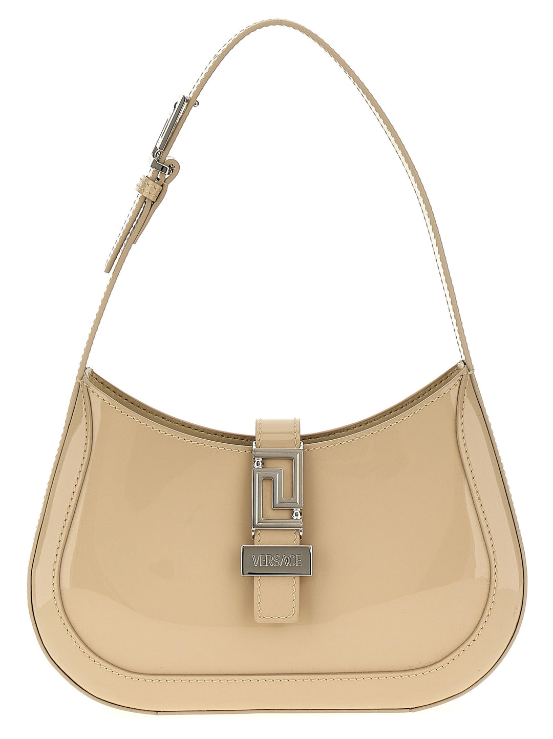 Greca Goddess Shoulder Bags Beige