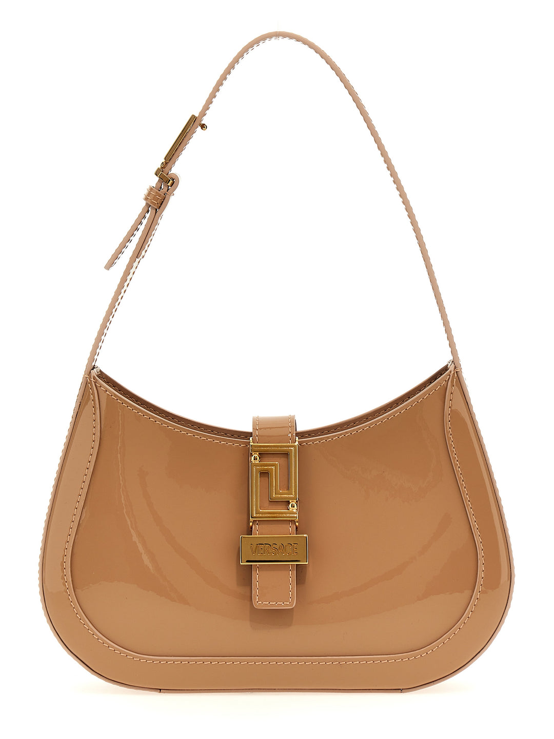 Greca Goddess Shoulder Bags Beige