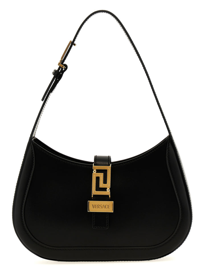 Greca Goddess Shoulder Bags Black