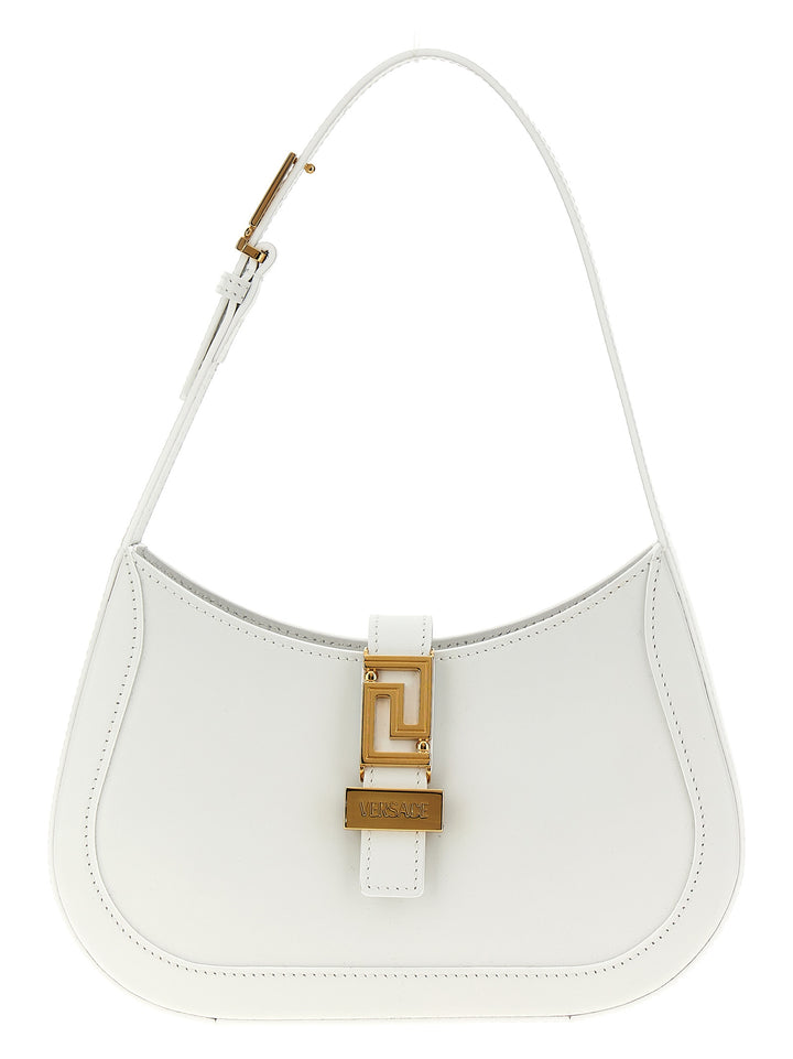 Greca Goddess Shoulder Bags White