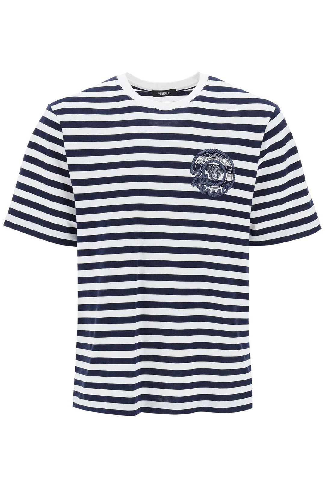 Nautical Stripe T Shirt - Versace - Men