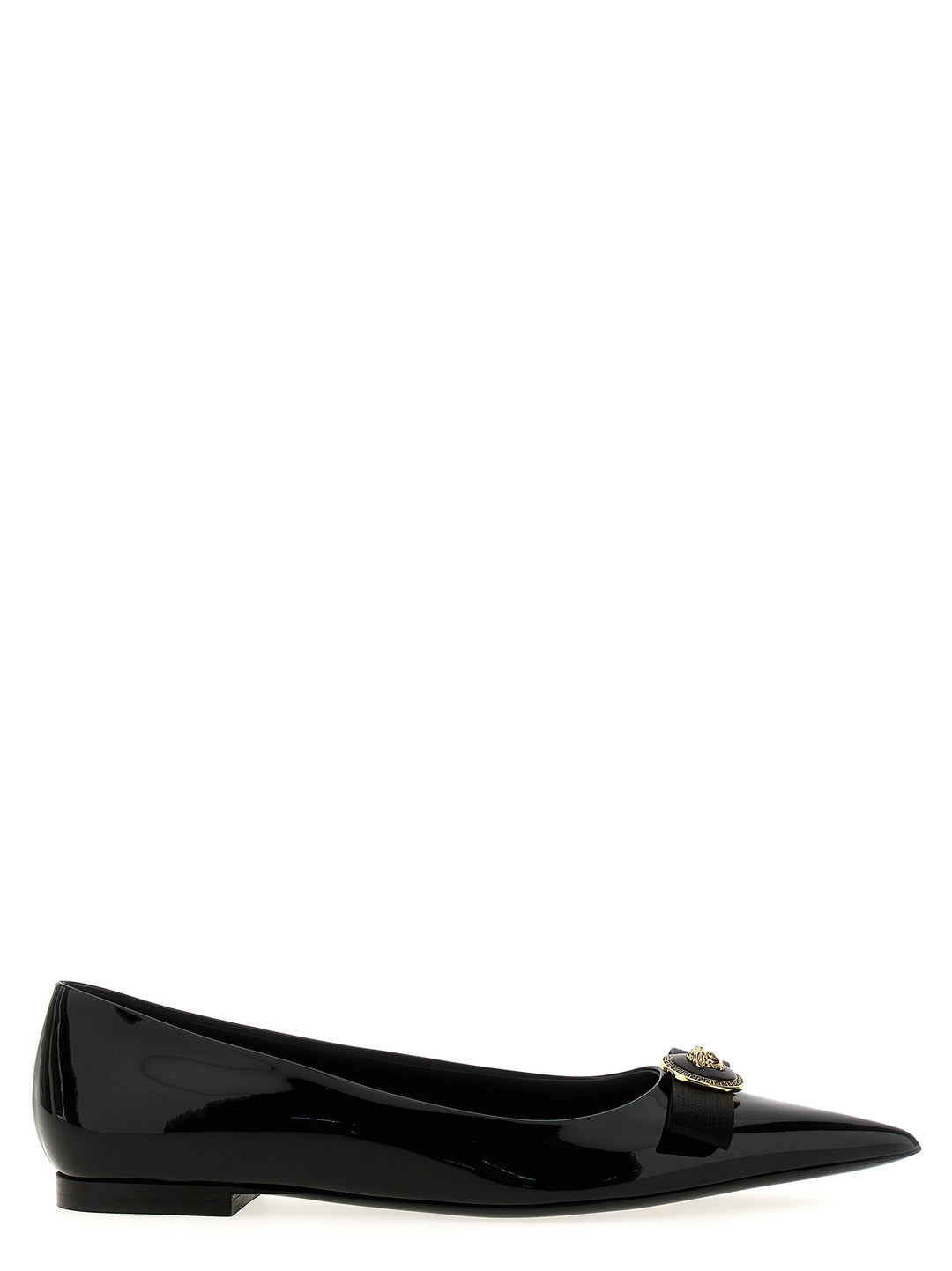 Gianni Ribbon Flat Shoes Black