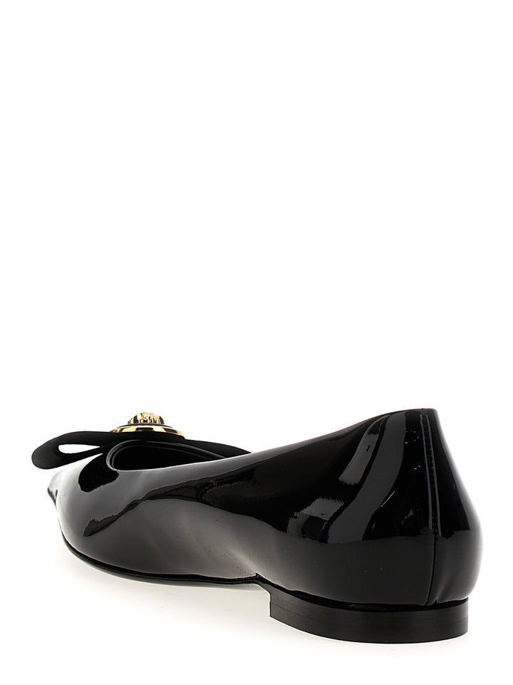 Gianni Ribbon Flat Shoes Black