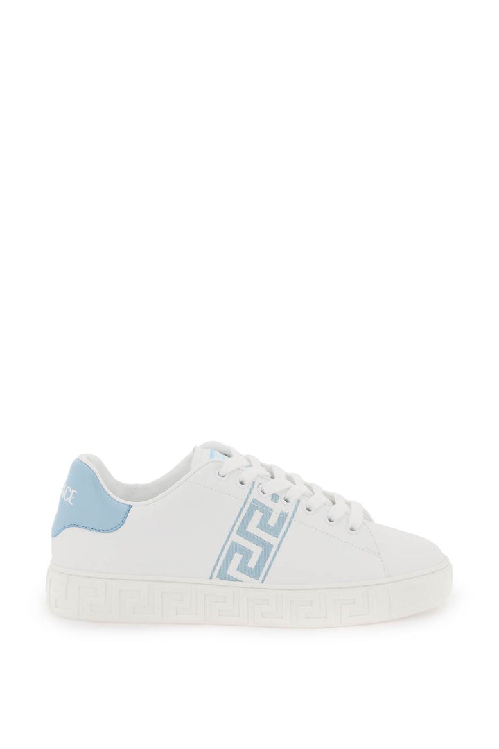 Greca Sneakers With Embroidery - Versace - Women