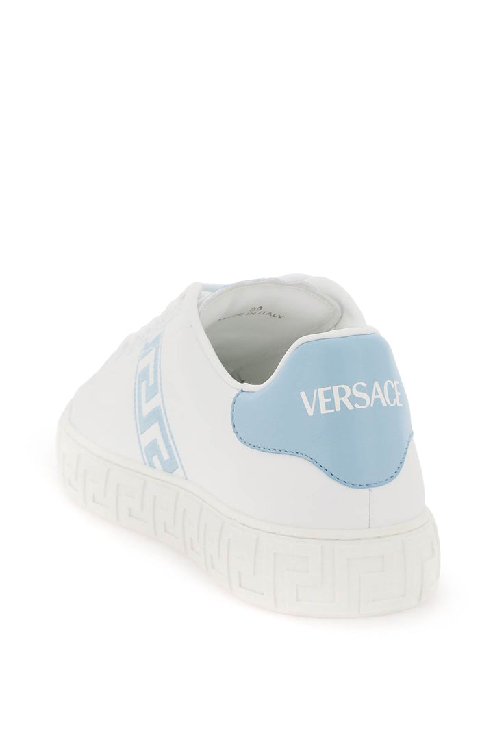 Greca Sneakers With Embroidery - Versace - Women