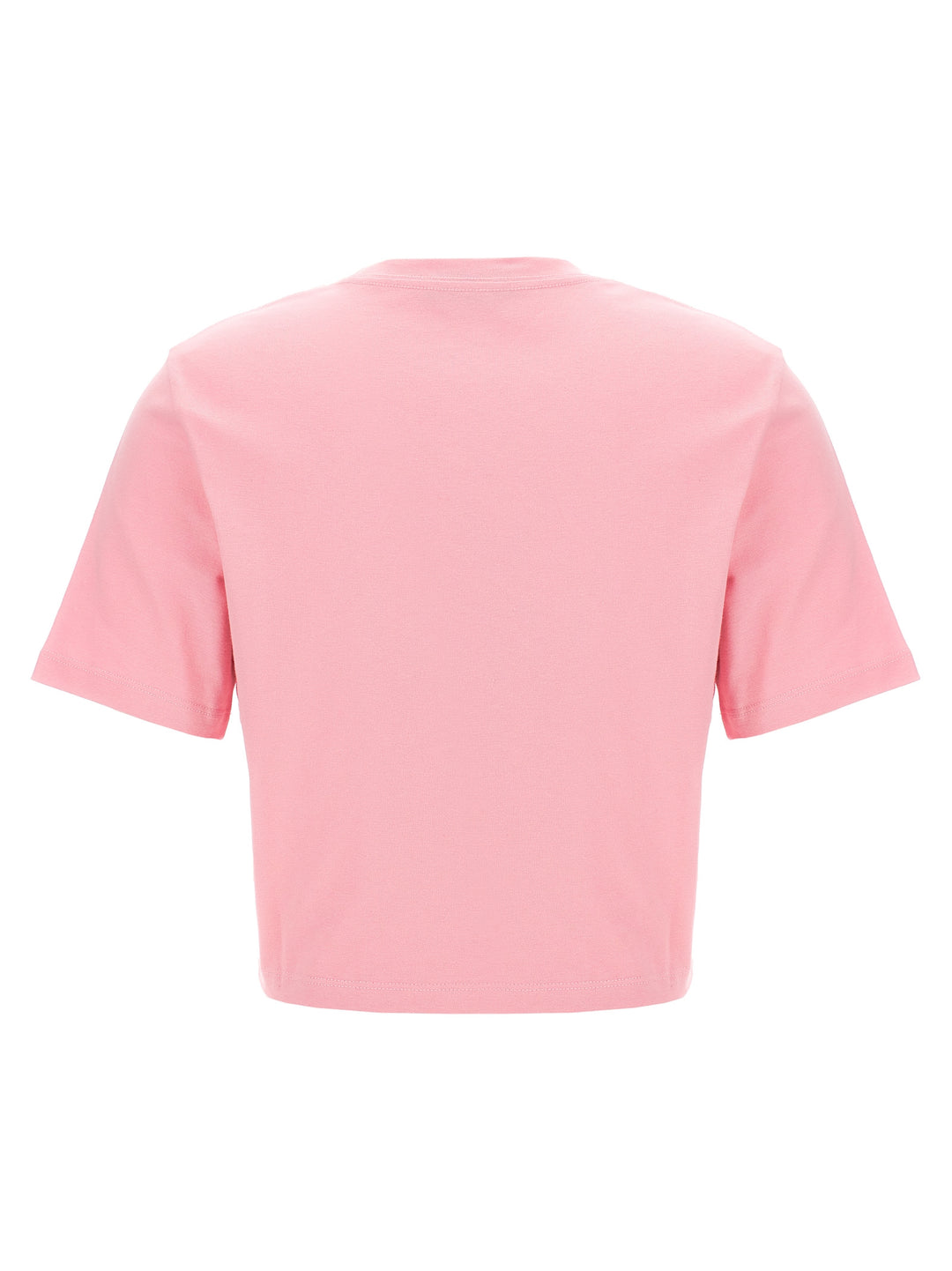 Bropped  With Embroidered Logo Pin T-Shirt Pink