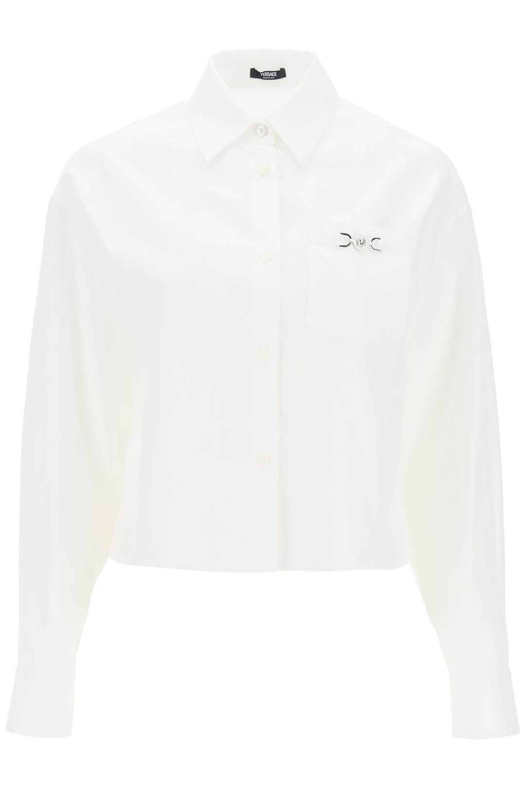 Barocco Cropped Shirt - Versace - Women