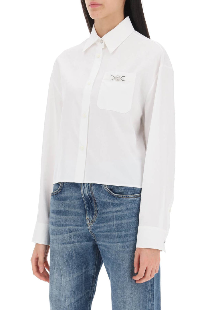 Barocco Cropped Shirt - Versace - Women