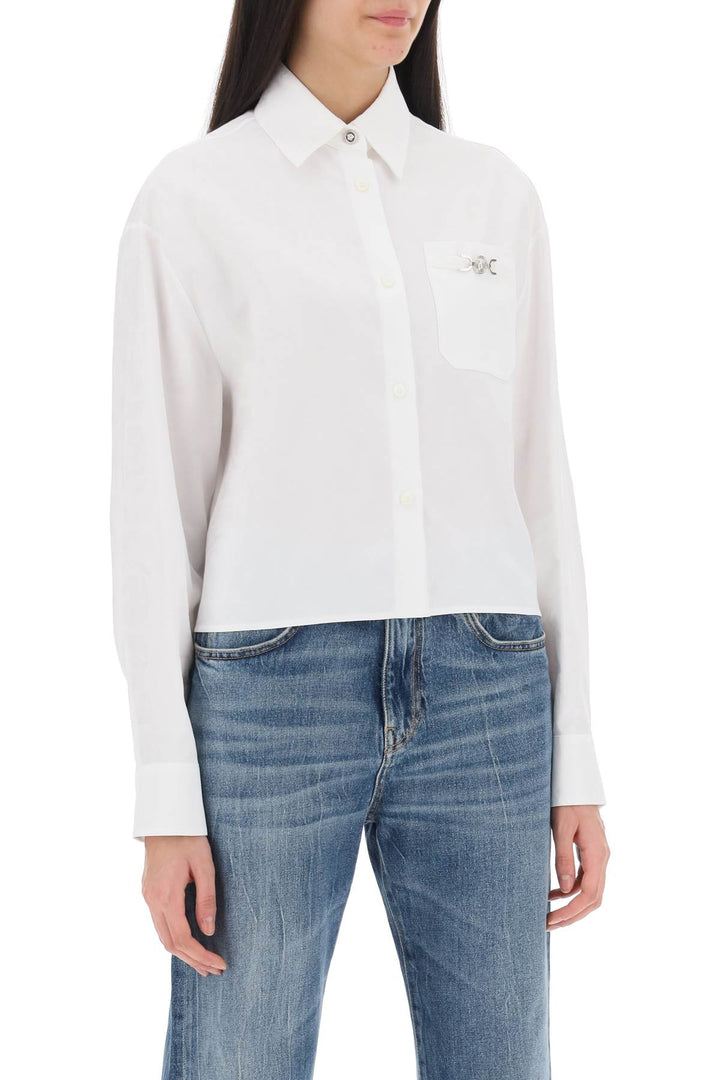 Barocco Cropped Shirt - Versace - Women