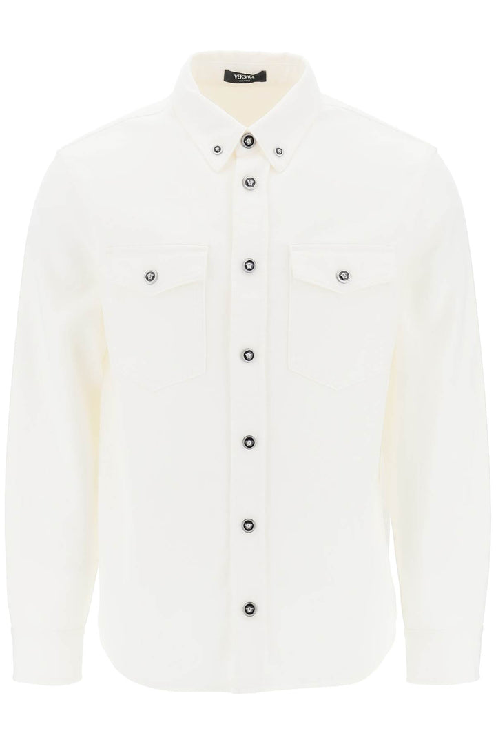 Medusa Denim Overshirt - Versace - Men