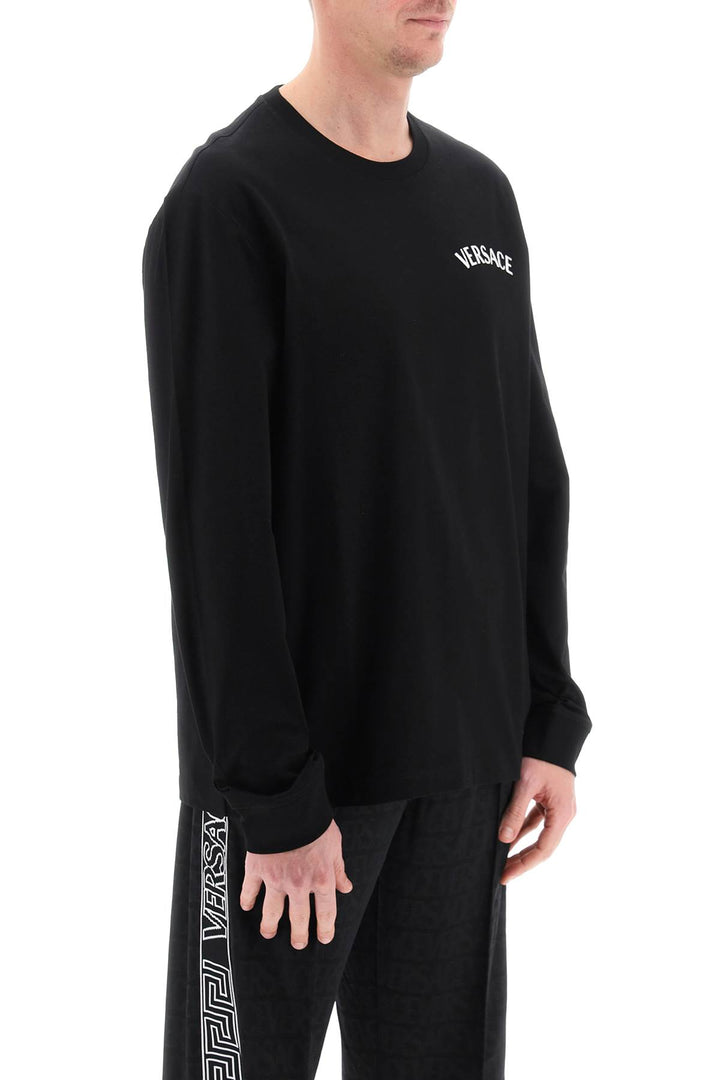 Milano Stamp Long Sleeved T Shirt - Versace - Men