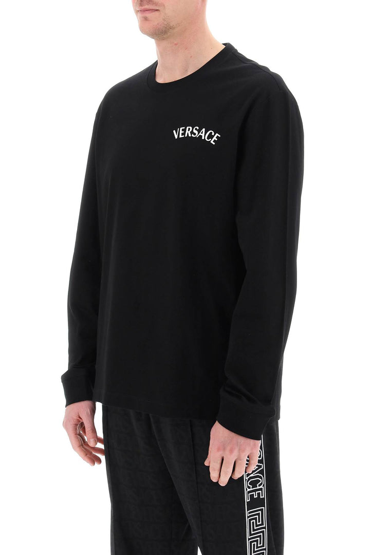 Milano Stamp Long Sleeved T Shirt - Versace - Men