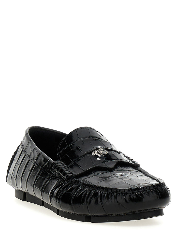 Driver Medusa Biggie Loafers Black