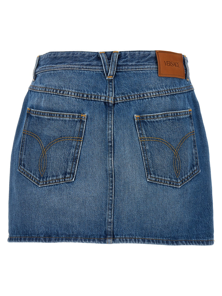 Denim Mini Skirt Skirts Blue