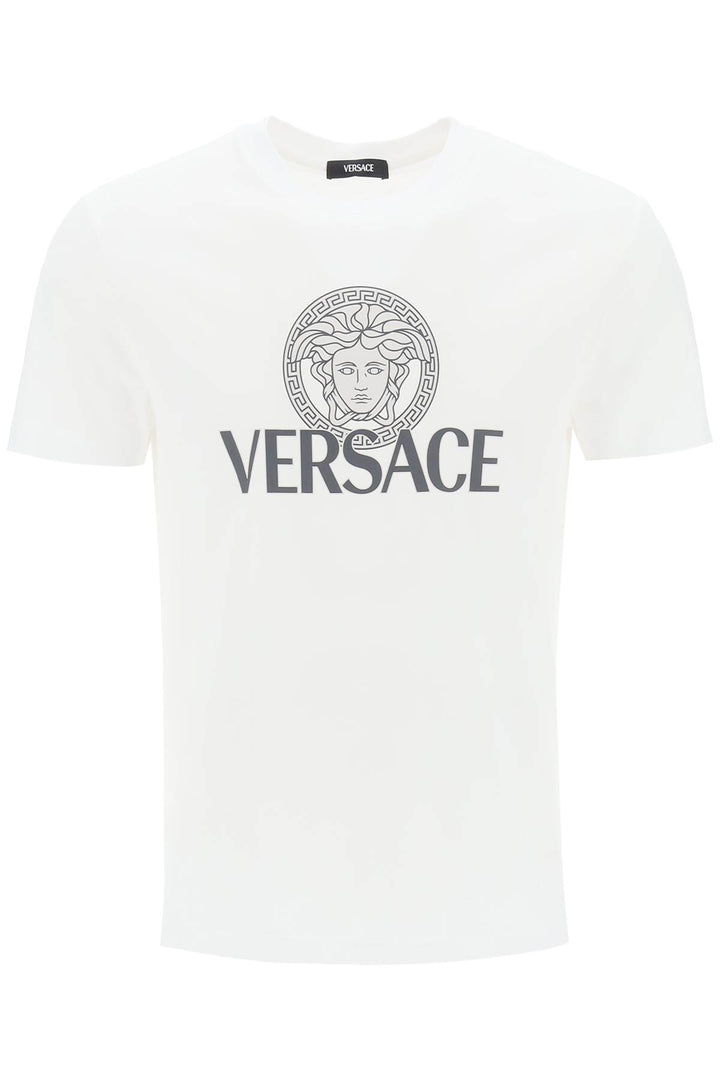 T Shirt With Medusa Print - Versace - Men