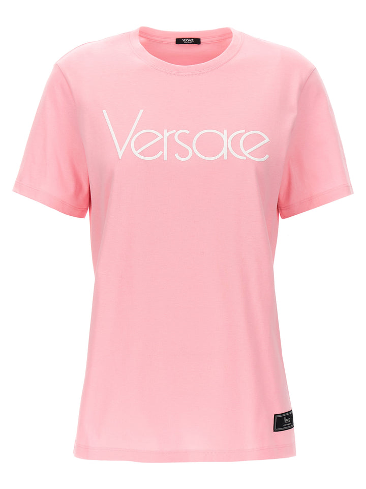 Logo Embroidery T-Shirt Pink