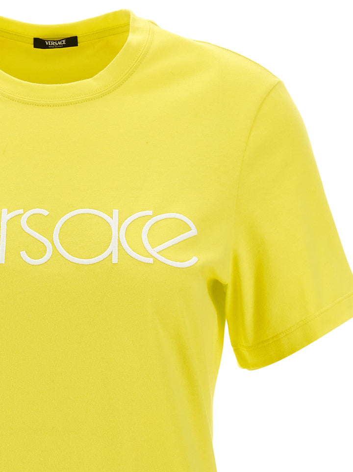 Logo Embroidery T-Shirt Yellow