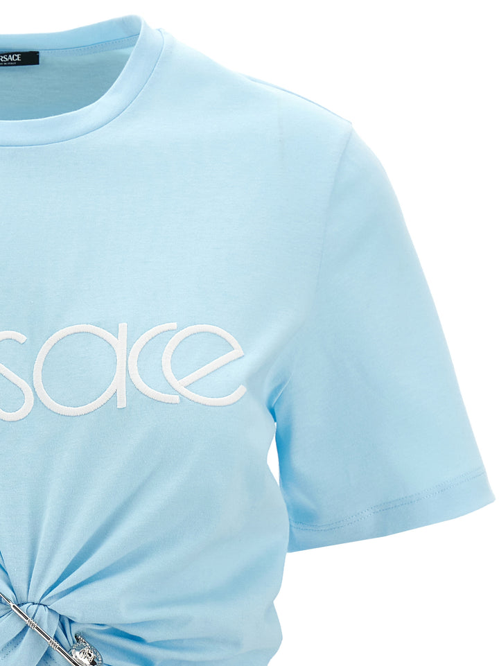 Logo Crop T-Shirt Light Blue