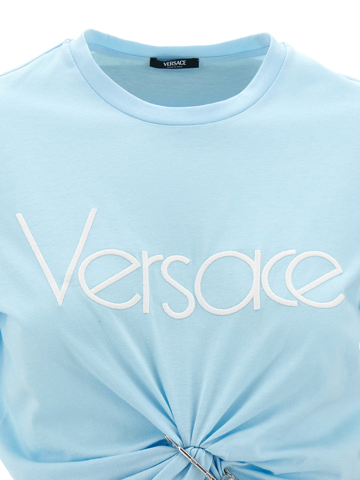 Logo Crop T-Shirt Light Blue