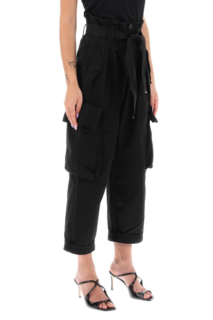 'Ronfare' Cropped Cargo Pants - Pinko - Women