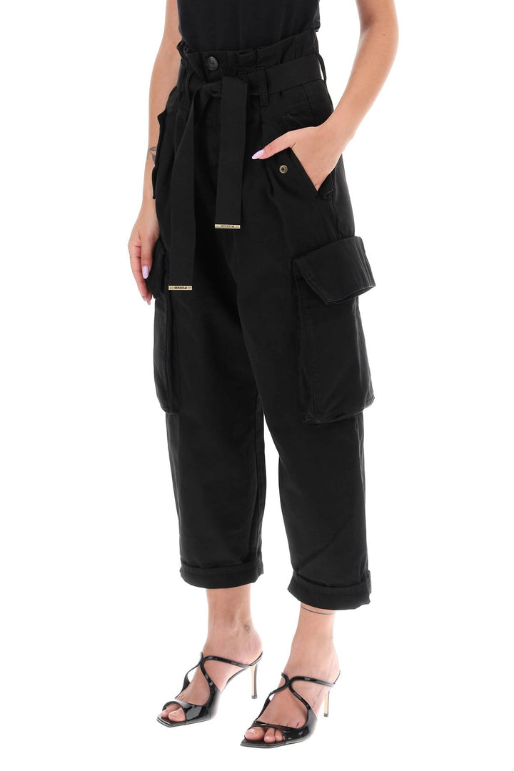 'Ronfare' Cropped Cargo Pants - Pinko - Women