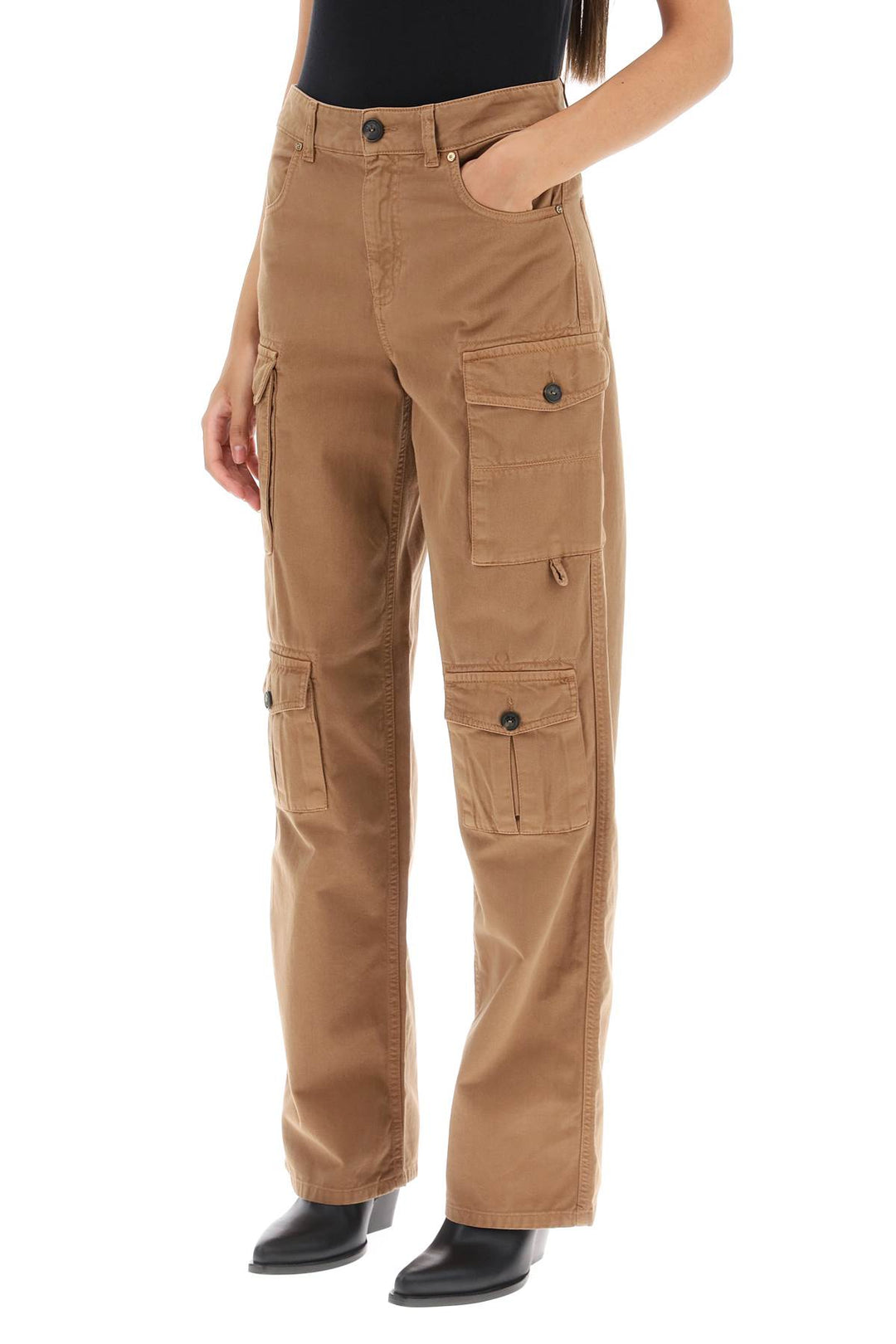 Variabile Denim Cargo Pants - Pinko - Women