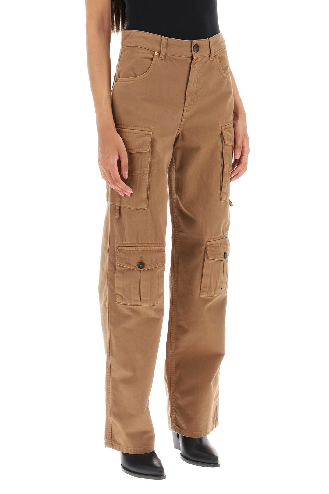 Variabile Denim Cargo Pants - Pinko - Women