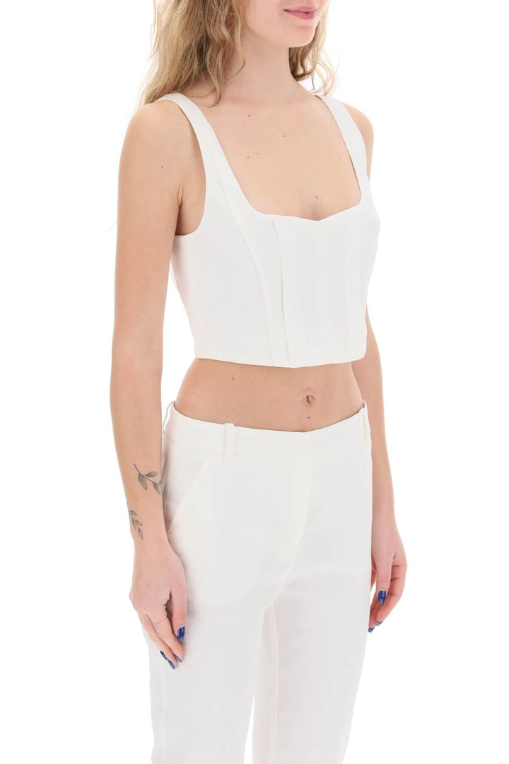 Linen Crop Top - Pinko - Women