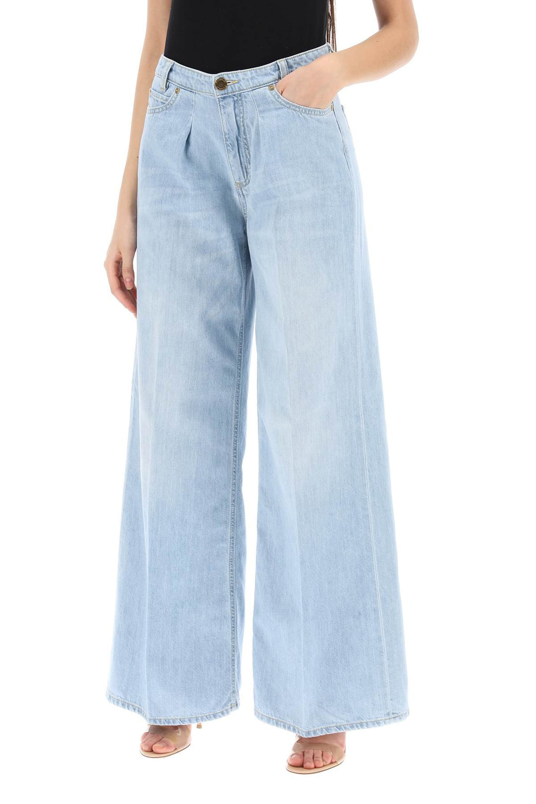 Pozzillo Wide Leg Jeans - Pinko - Women