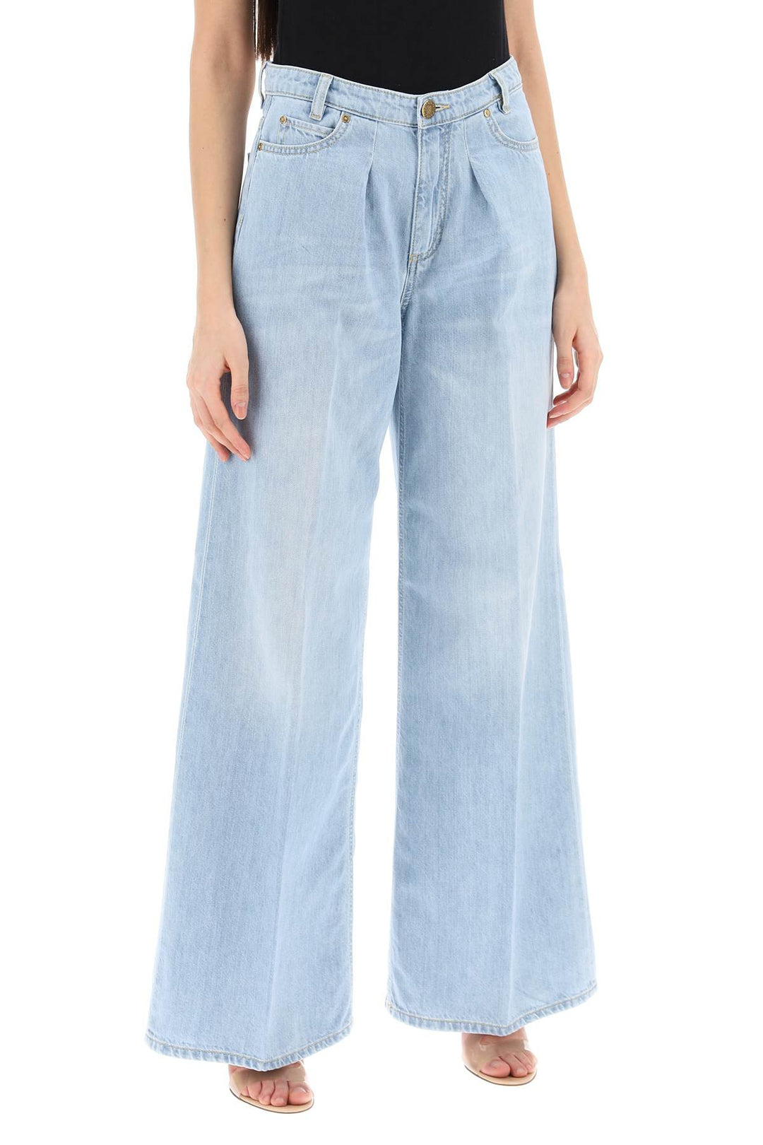 Pozzillo Wide Leg Jeans - Pinko - Women