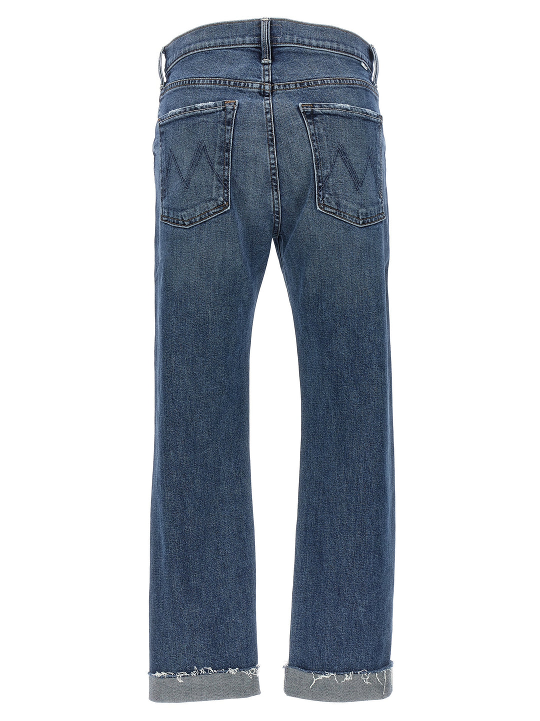 The Scrapper Cuff Ankle Fray Jeans Blue