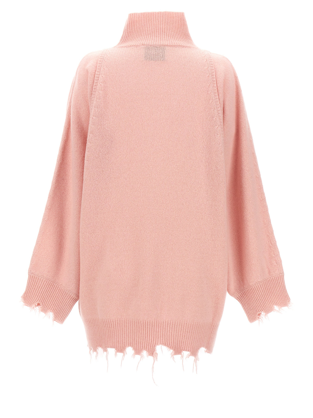 Fringed Hem Sweater Sweater, Cardigans Pink