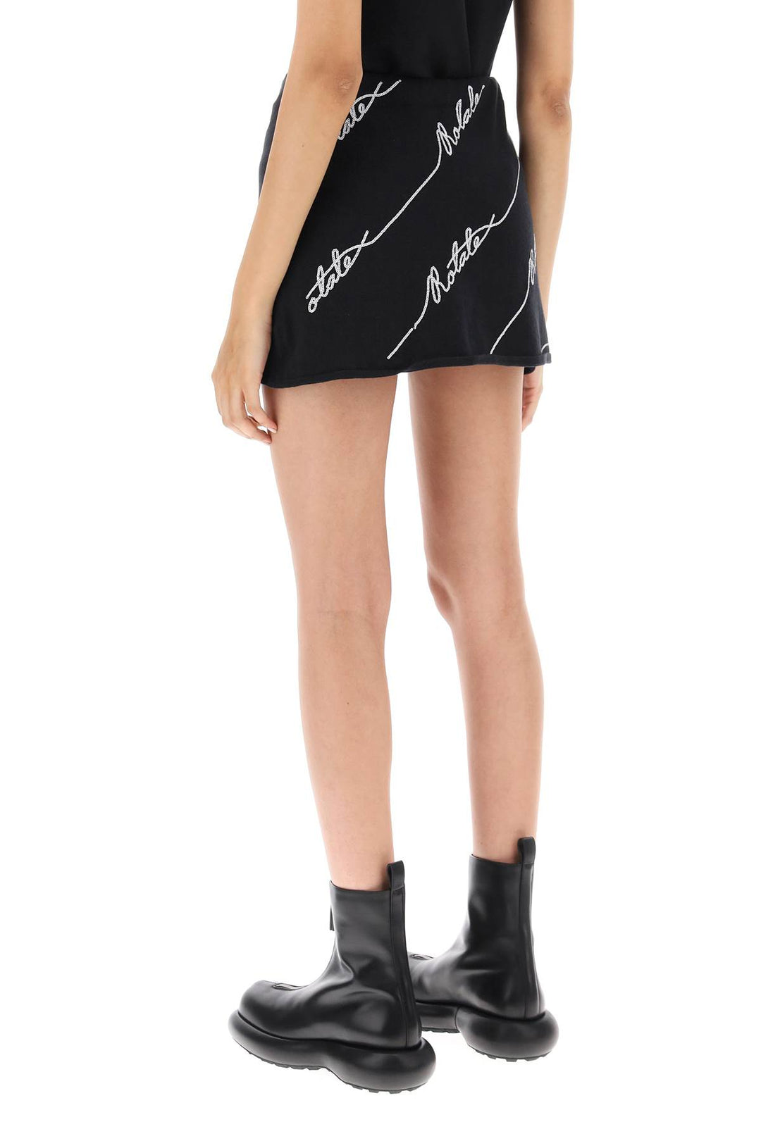 Sequined Logo Knit Skort - Rotate - Women