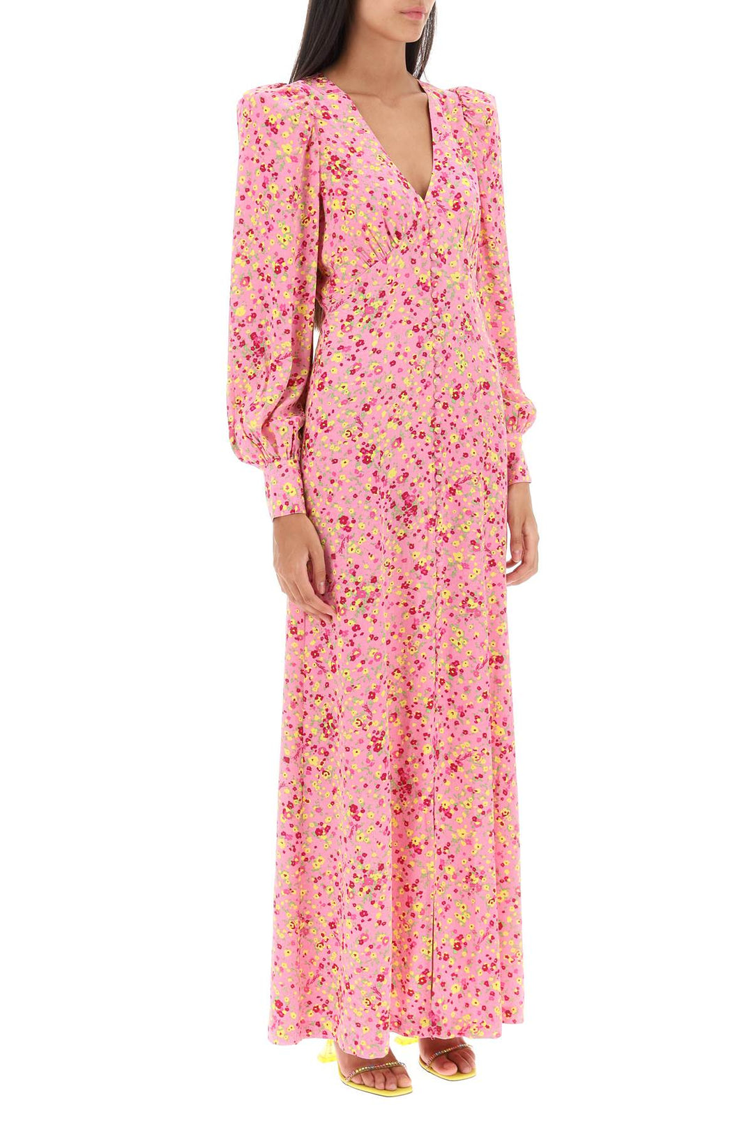 Maxi Shirt Dress With Bouffant Sleeves - Rotate - Women