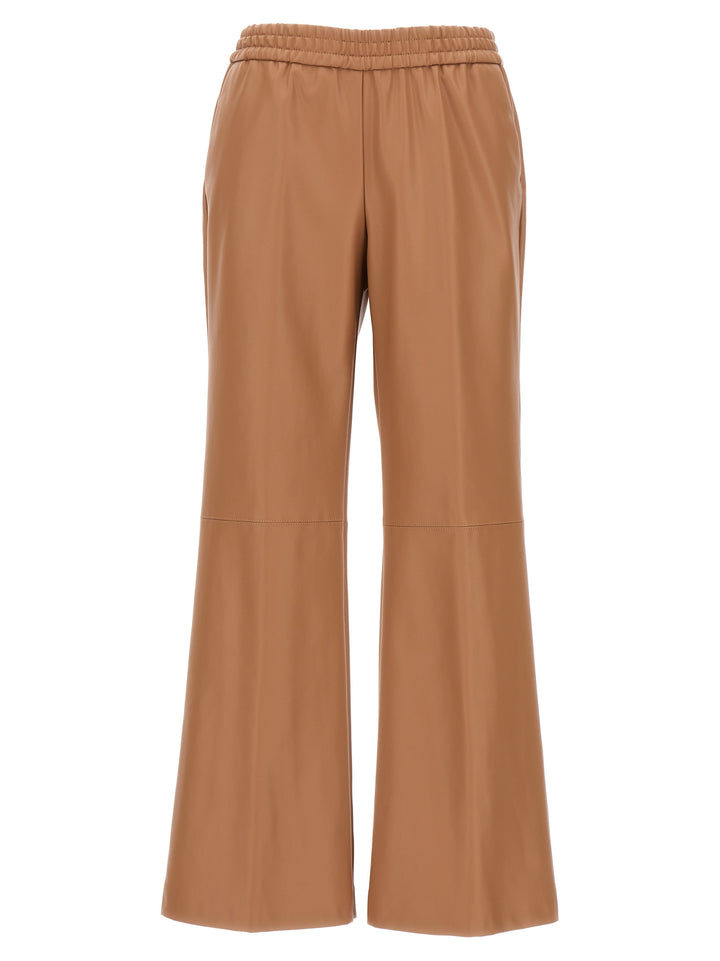 Eco Leather Pants Beige