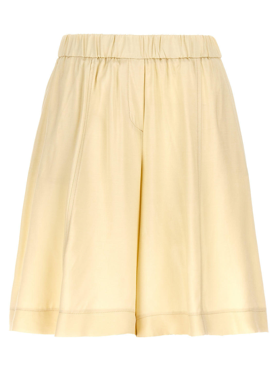 Viscose Bermuda Shorts Bermuda, Short Beige