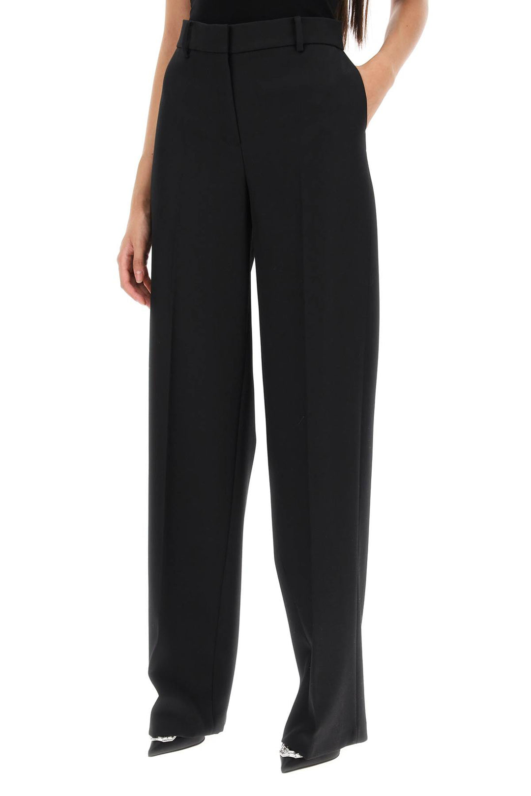 Light Wool Wide Leg Pants - Magda Butrym - Women