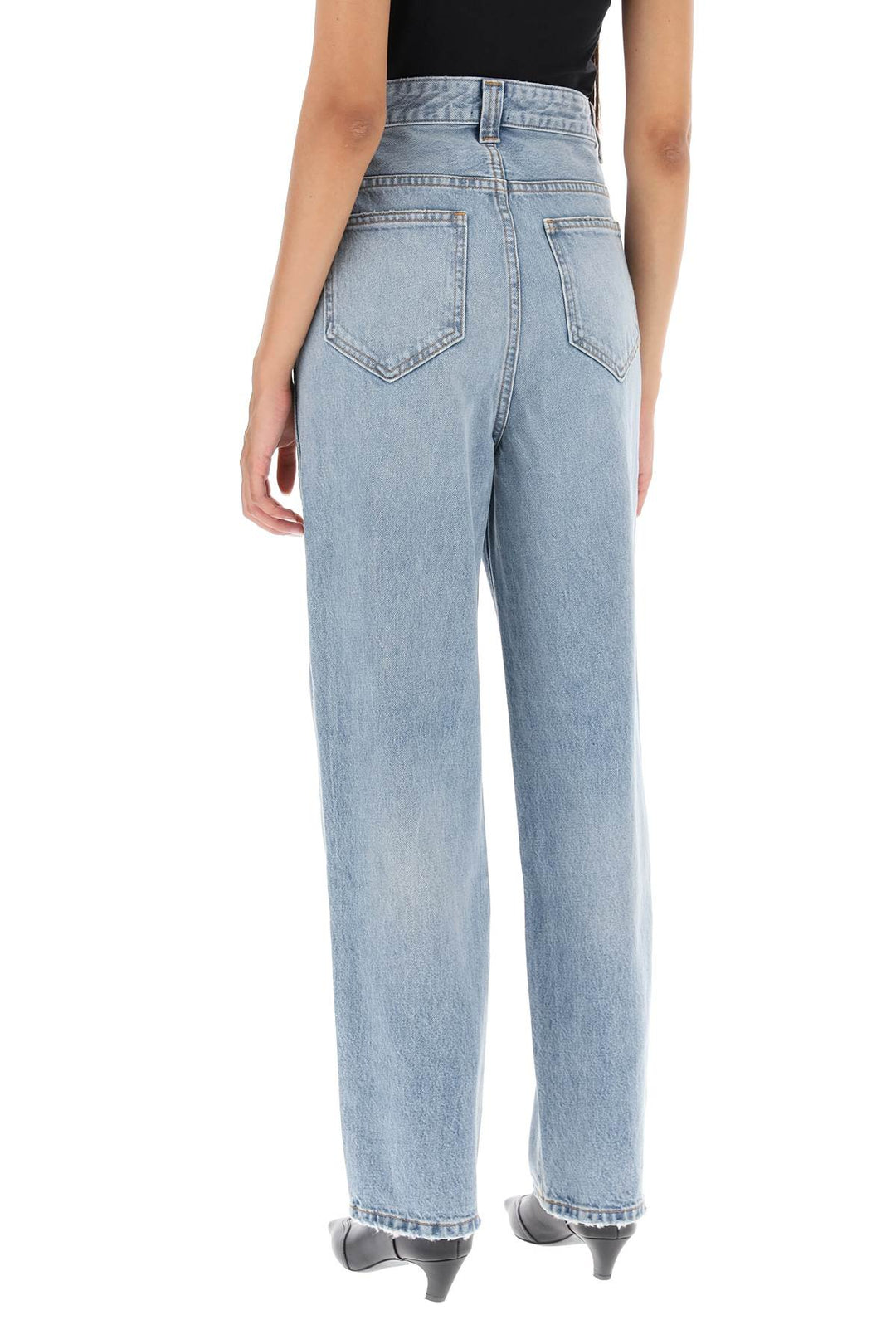 'Martin' Straight Cut Jeans - Khaite - Women