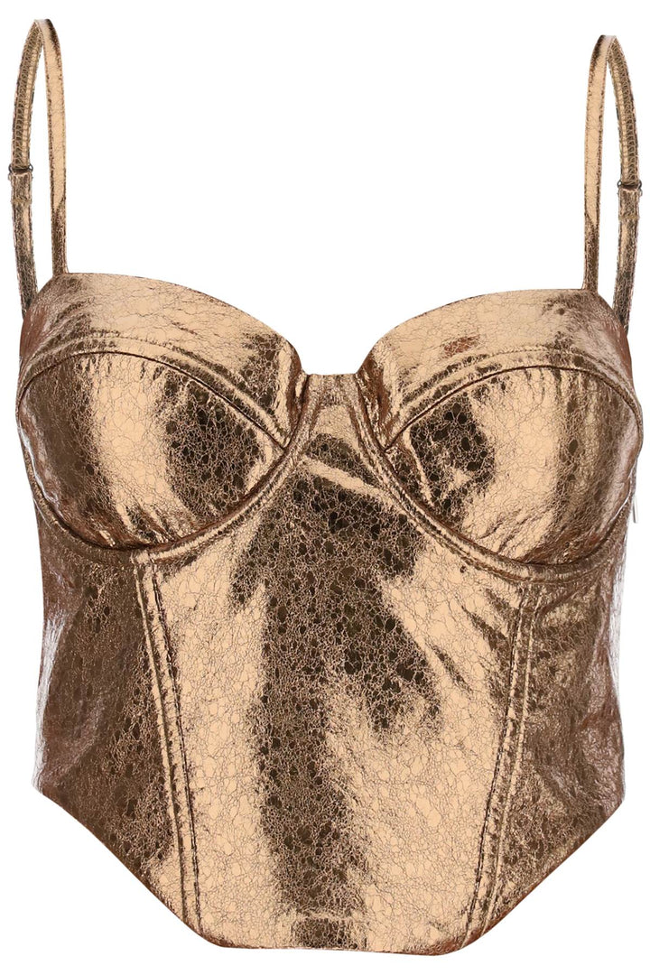 Textured Laminated Bustier Top - Rotate - Women