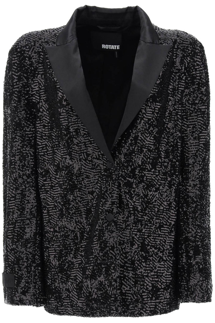 Oversized Sequin Studded Blazer - Rotate - Women